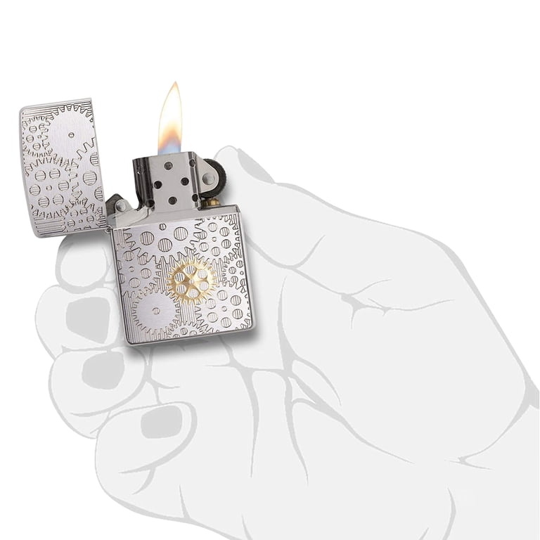 Zippo PF19 Gears Mechanical Design #29907 Lighter - Walmart.com