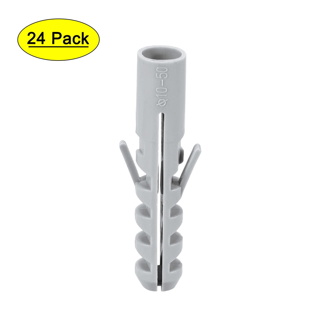 10X50mm Plastic Anchor Bolts Expansion Pipe Column Concrete Wall Plug