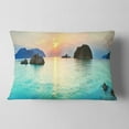 thumbnail image 2 of Designart Sunrise Panorama - Photography Throw Pillow - 12x20, 2 of 5