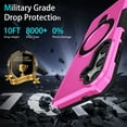 thumbnail image 2 of JTCASES for Samsung Galaxy S22 Plus Case, Lens Protective Frame Foldable Rotating Bracket 2-layer Anti-fall Shockproof Anti-scratch Rugged Shell for Samsung Galaxy S22 Plus, Pink, 2 of 9