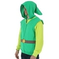 thumbnail image 1 of The Legend of Zelda Link Men's Green Zip-Up Costume Hoodie, XX-Large, 1 of 1
