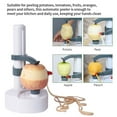 thumbnail image 2 of Automatic Electric Fruit Peeler Potato Peeler Adjustable Kitchen Vegetable Peeling Machine  Green, 2 of 6
