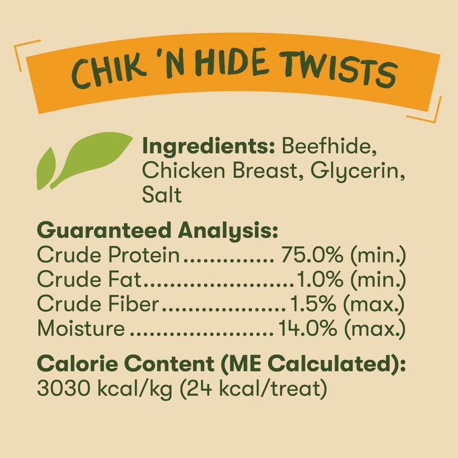 Pet 'n Shape Hide Twists – Chicken Wrapped Rawhide Dog Treats - Small Twist - 2 Pounds
