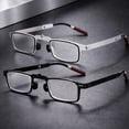 thumbnail image 3 of 2 Pack Reading Glasses Men Women Metal Frame Lightweight Rectangle Readers Office Home, 3 of 7
