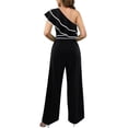 thumbnail image 4 of Ndbuld Two Piece Sets for Women Summer Outfits Lounge Sets Mock Neck Tops Wide Leg Crop Pants Vacation Travel Outfits Black S, 4 of 9