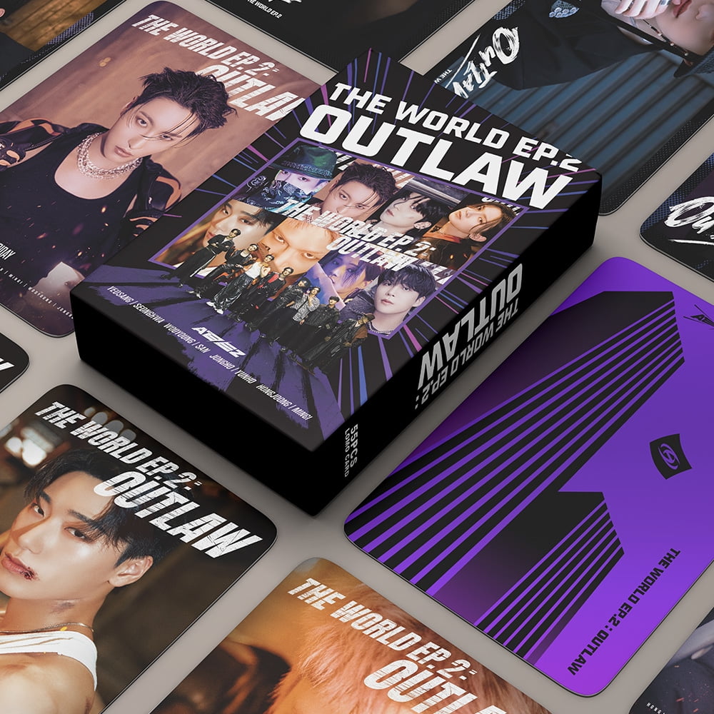 KPOP ATEEZ 110Pcs PhotoCards THE WORLD EP.2 OUTLAW