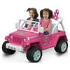Power Wheels Disney Minnie Mouse Happy Helpers Jeep Wrangler Ride-on, 12 V, Max Speed: 5 mph
