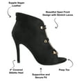 thumbnail image 6 of Journee Collection Womens Brecklin Faux Suede Booties, 6 of 7