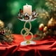 thumbnail image 4 of Christmas Lotu Flower Candle Holders Crystal Glass Centerpiece For Christmas Home Decor Wedding Dining Table Festive Living Room And Mantle Decoration, 4 of 6