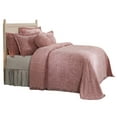 thumbnail image 6 of Better Trends Chenille Bedspread For King Size Bed 100% Cotton Lightweight Bedspread for all Season 120" x 110" Wedding Ring Collection - Pink, 6 of 6