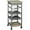 Gray, variant on Topcobe Mobile Kitchen Cart, Rolling Kitchen Island with Storage, Solid Wood Frame Utility Cart with Wire Fruit Baskets, Trays and Drawer, Modern Furniture, Kitchen Island Carts for Indoor, Gray