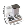 thumbnail image 2 of Automatic Pet Food and Water Dispenser with Large Capacity, Dry Wet Separation Design, 10-Day Supply for Dogs Cats Rabbits, 27x25x21cm, 2 of 5