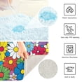 thumbnail image 3 of Yayeee Bath Rug for Bathroom Floor Non Slip Rectangle Fluffy Soft Absorbent Mat, 16"x24", Whimsical Floral, 3 of 7
