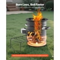 thumbnail image 5 of VEVOR Camping Rocket Stove, Wood Burning Portable Rocket Stove with Carrying Bag for Backpacking, SPCC Steel, Double Door, Burn Twigs, Sticks or Charcoals for Outdoor Cooking, Backyard, Camp Cooking, 5 of 9