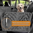thumbnail image 3 of Car Seat Protector, Dog Seat Cover With Side Wings, Rear Pet Seat Cover-black, Hammock Convertible C, 3 of 5
