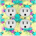 thumbnail image 1 of Metal Light Switch Plate Cover Fairytale Royal Crown Frog FRY007, 1 of 14