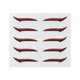 thumbnail image 1 of Pegatinas de delineador de ojos, pegatinas de colores, reutilizables, impermeables, para maquillaje, línea de ojos, tira adhesiva para Halloween, color rojo, 1 of 14