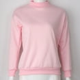 thumbnail image 2 of Aellinatey Womens Casual Loose Long Sleeve Sweatshirt Solid Color Mock Neck Pullover Top, 2 of 21