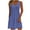 Blue, variant on Women‘s’Fashion Casual V-neck Pleated Solid Color Long Sleeved Elasticity Dress Summer Dresses For Women Fashion Clothing Athletic Stretchy Going Out