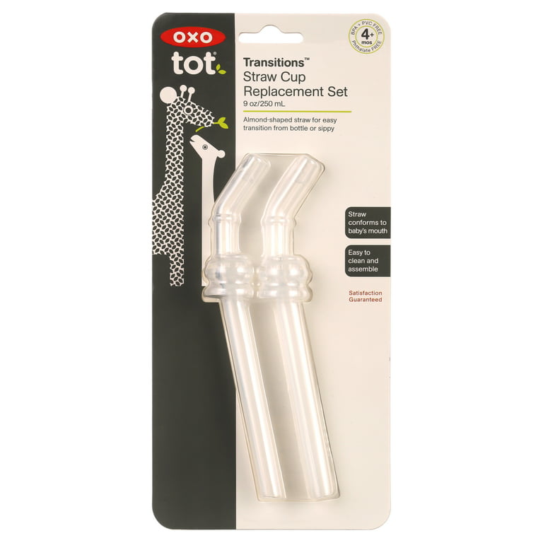 OXO Straw Sippy Cup Cleaning Set Grey