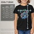 thumbnail image 5 of Girl's Lilo & Stitch Distressed Checkerboard Stitch Graphic Tee Black X Large, 5 of 9