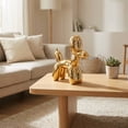thumbnail image 3 of 11"H Metallic Gold Ceramic Balloon Dog, 3 of 4