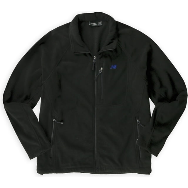 Chaqueta de microforro polar New Balance para hombre color negro extragrande