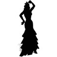 thumbnail image 1 of Star Cutouts SC49 Découpée dans une Silhouette de Danseuse de Flamenco, 1 of 1
