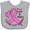 AC-Heather Grey, variant on Inktastic Love, Care, Cure Breast Cancer Awareness Pink Ribbon Boys or Girls Baby Bib