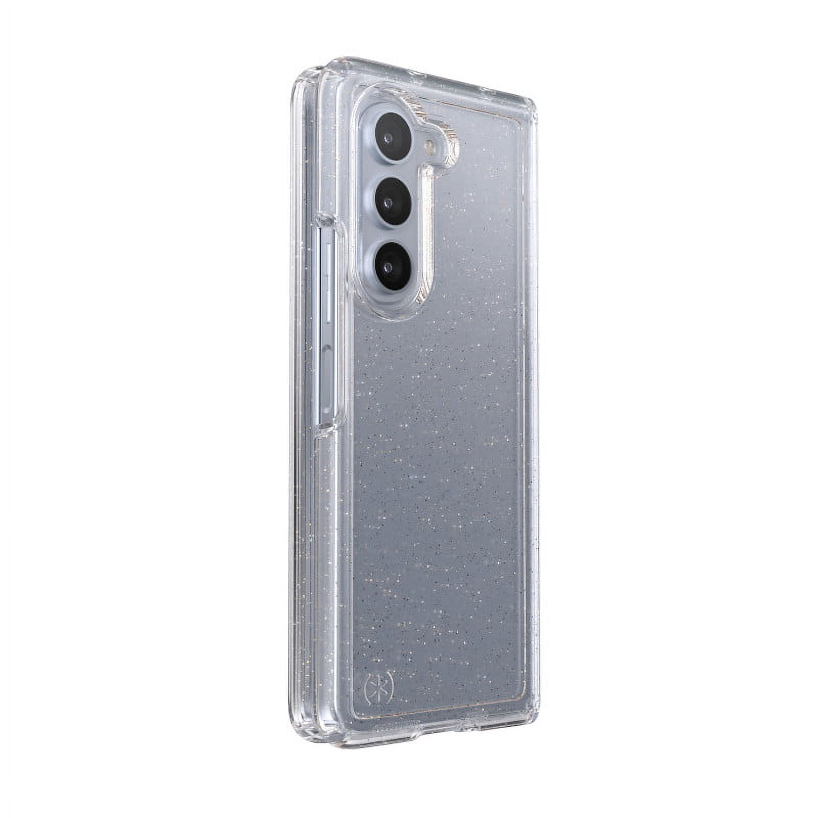 Speck Galaxy Fold 5 Presidio Perfect Clear Fold with Glitter Phone Case in Clear with Glitter