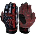 thumbnail image 1 of Spiderz Adult Hybrid Batting Glove Silicone Web Palm (Red Line2 Adult Small), 1 of 1
