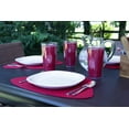 thumbnail image 3 of Kraftware Fishnet Oval Placemat 17"x12" (Set/6) Add Fun and Color to your Outdoor Dining – Real Jute Material – Flag Red, 3 of 3