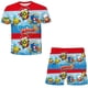 thumbnail image 1 of Verano 2023 nuevos conjuntos Super Zings ropa niños cuello redondo manga corta Tops camisetas + Pantalones cortos trajes de dos piezas trajes 14T Gao Jinjia LED, 1 of 2