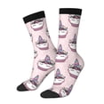 thumbnail image 1 of Balery Cute Cupcake Calcetas Largas con Estampado para Hombre y Mujer – Suaves y Transpirables, Talla Única (US 5-11), 1 of 6