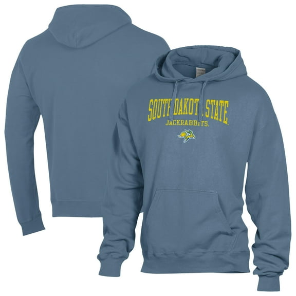 Men's ComfortWash  Blue South Dakota State Jackrabbits Fleece Hoodie