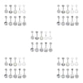 thumbnail image 3 of Guardoinrt 10PCS Lot Labret Tongue Barbells Jewelry Eyebrow Mix Silver 5Set, 3 of 6