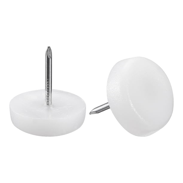 Clavo para patas de muebles, protector de patas de silla y mesa 22mm blanco 80pcs