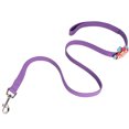 thumbnail image 3 of Hermosa flor mascota tirando cuerda cachorro perro tirando cable correa (púrpura), 3 of 5