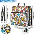 thumbnail image 2 of FORMRS Zipper Binder with Shoulder Strap 2-inch Ring 500 Sheet Capacity File Bag, Colorful Stars, 2 of 5