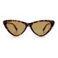 thumbnail image 4 of Womens Triangle Gothic Fashion Cat Eye Plastic Retro Sunglasses Tortoise - Brown, 4 of 8