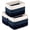 BLUE, variant on HLAOLA Woven Storage Baskets 3 Packs, 22L Cotton Rope Baskets for Storage, Toys, Towels,Perfect for Living Room & Nursery