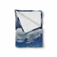 thumbnail image 2 of Winter Soft Flannel Fleece Blanket, Winter Landscape on Hills with Snowy Trees and Fluffy Clouds Idyllic Seasonal Image, Cozy Plush for Indoor and Outdoor Use, 50" x 70", Blue White, by Ambesonne, 2 of 6