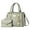 Light Gray, variant on Womens Handbag Wallet Fashion Tassel Tote Shoulder Bag Top Handle Satchel Purse Set 2pcs