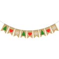 thumbnail image 1 of 2 Sets Fireplace Garland Holiday Party Bunting Banner Holiday Party Decoration Holiday Banner Bunting, 1 of 4