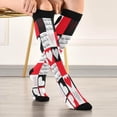 thumbnail image 5 of GZHJMY 2 Pair Lovely Love Heart 20-30mmHg Compression Socks for Women Men, Knee High Stockings for Athletic Sports,Running,Travel, 5 of 7