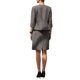 thumbnail image 3 of Conjunto de 2 piezas para mujer INSPIRE CHIC, traje de negocios, falda lápiz, blazer sin cuello, gris, 3 of 5