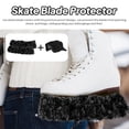 thumbnail image 1 of 2 fundas protectoras para cuchillas de patines de hielo, fundas protectoras para cuchillas de hockey, protectores para patines artísticos deportivos. Negro, 1 of 8