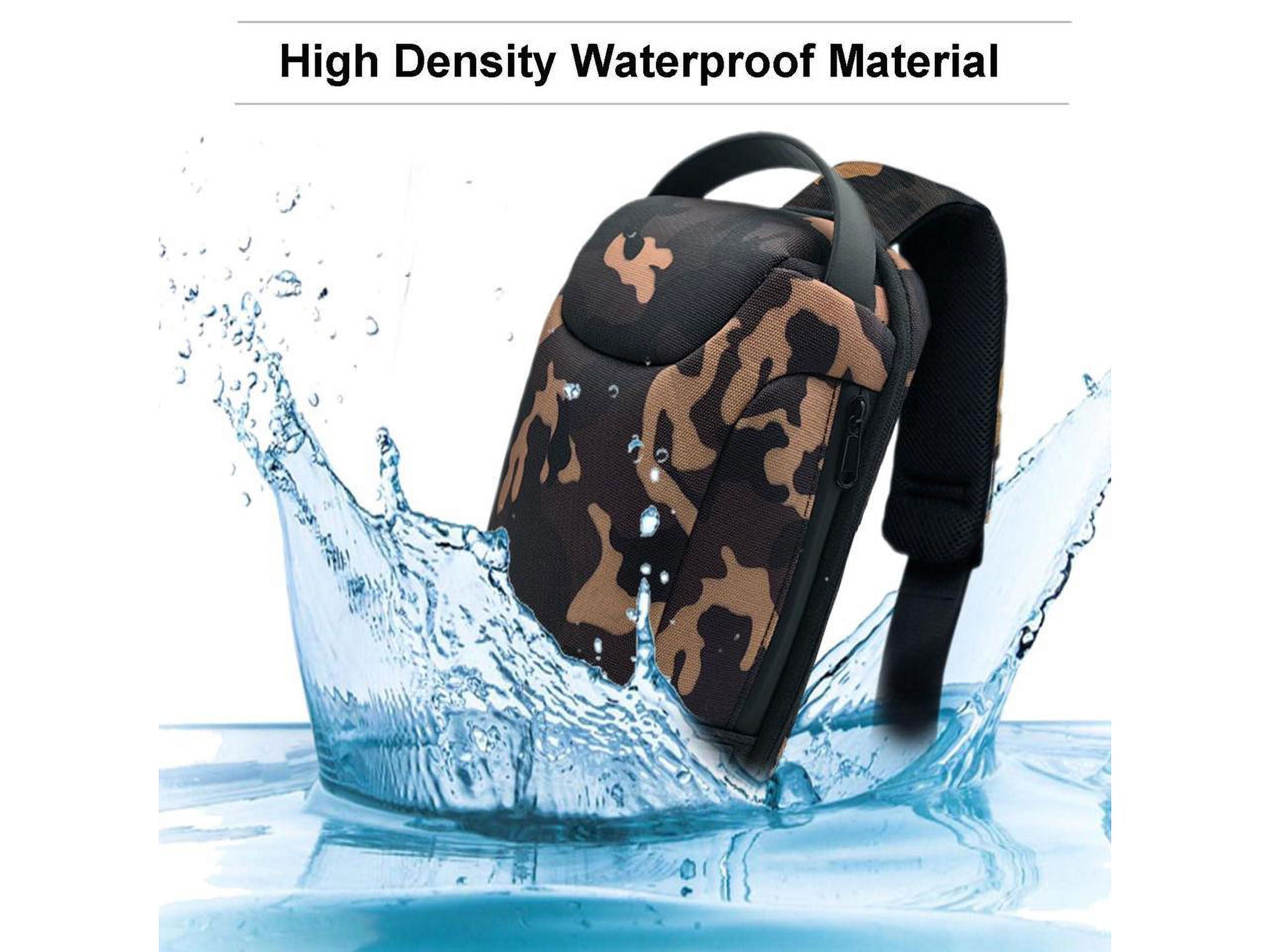 Sling Backpack USB Anti-Theft Waterproof Chest Daypack Casual Shoulder Bag for PlayStation Portal Remote Player/ Steam Deck LCD/OLED/Rog Ally/Rog ALLY X/Nintendo Switch