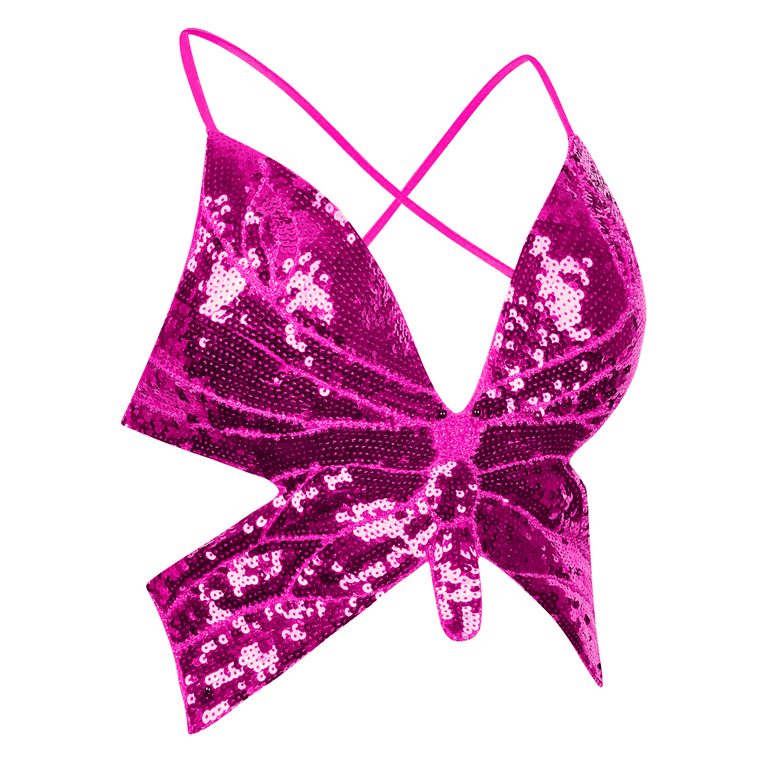 トップス S butterfly halter tops Amazon.com: Baisdan Butterfly Tops for Women Rave Tops