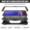 thumbnail image 4 of For Samsung Galaxy Tab S10 Lite/S10 FE/S9 FE/S9 Case 10.9 inch SM-X406/SM-X520/SM-X510/SM-X710, 360 Hand Strap, Shoulder Strap, Kickstand, Rugged Drop Protection, Black, 4 of 7